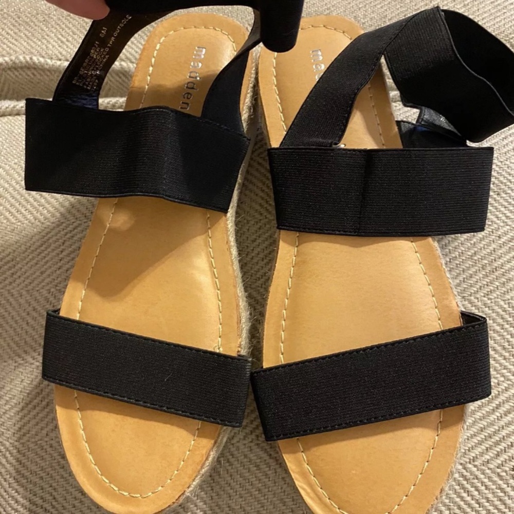 Madden Girl Black Sandals